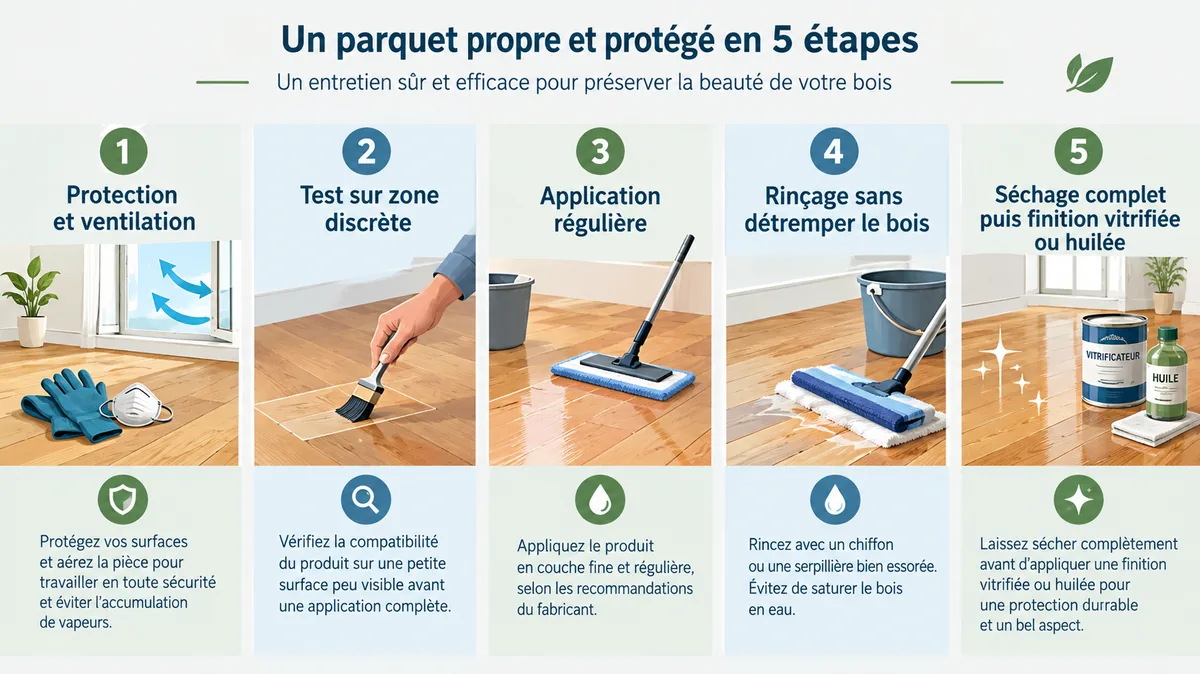 Étapes sécurisées pour éclaircir et finir un escalier